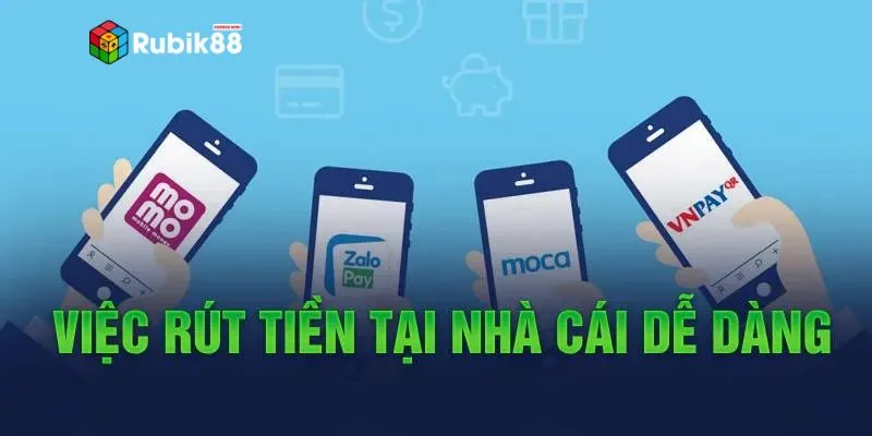 Đi qua các bước rút tiền nhà cái tại Rubik88